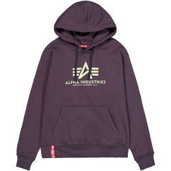 Kleidung Herren Sweatshirts Alpha Basic Hoodie - Plum Bordeaux