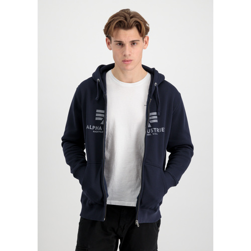 Alpha Industries Basic Zip Hoodie - navy Blau