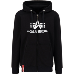 Kleidung Herren Sweatshirts Alpha Basic Zip Hoodie PP - black Schwarz