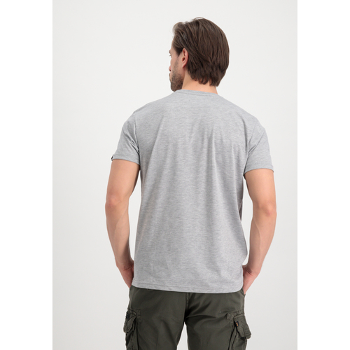 Alpha Basic T Small Logo - grey heather Grau