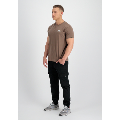 Alpha Basic T Small Logo - taupe Braun