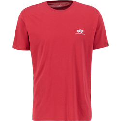 Kleidung Herren T-Shirts Alpha Basic T Small Logo - rbf red Rot
