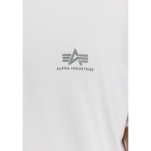 Alpha Basic T Small Logo - pastel grey Grau