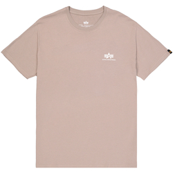 Kleidung Herren T-Shirts Alpha Basic T Small Logo - vintage sand Beige