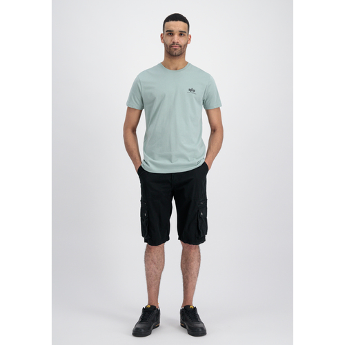 Alpha Basic T Small Logo - dusty green Grün