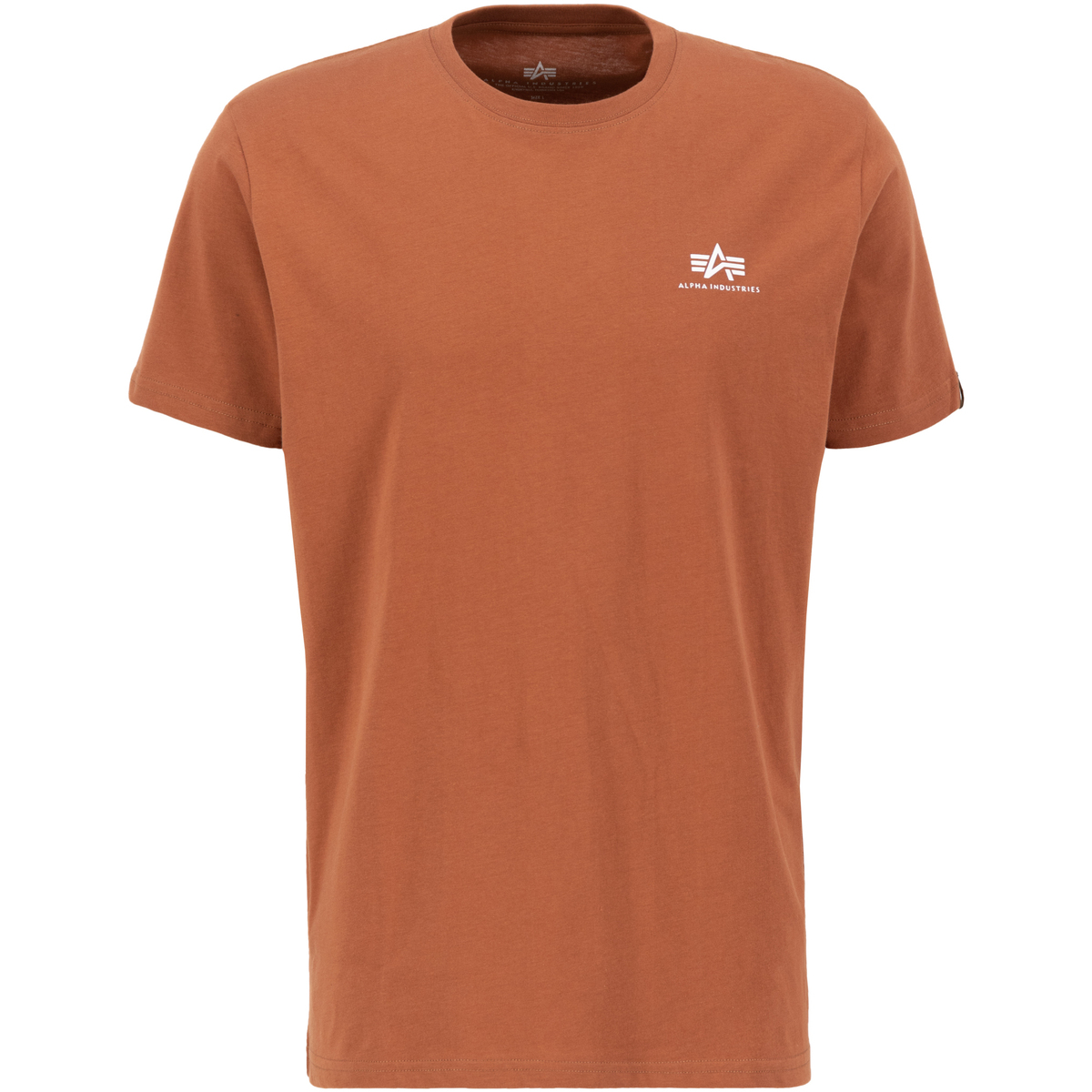 Kleidung Herren T-Shirts Alpha Basic T Small Logo - hazel brown Braun