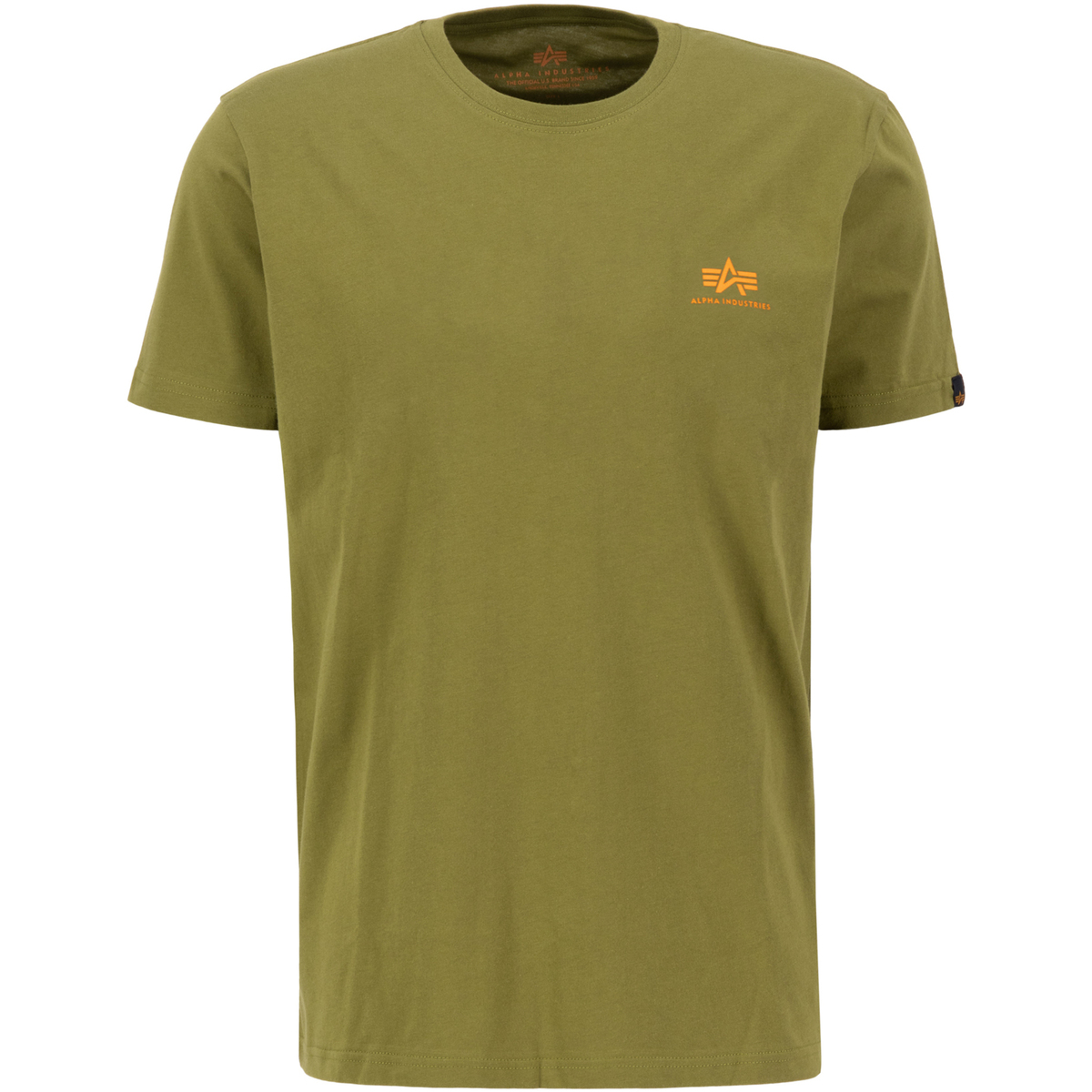 Kleidung Herren T-Shirts & Poloshirts Alpha Industries Basic T Small Logo - moss green Grün