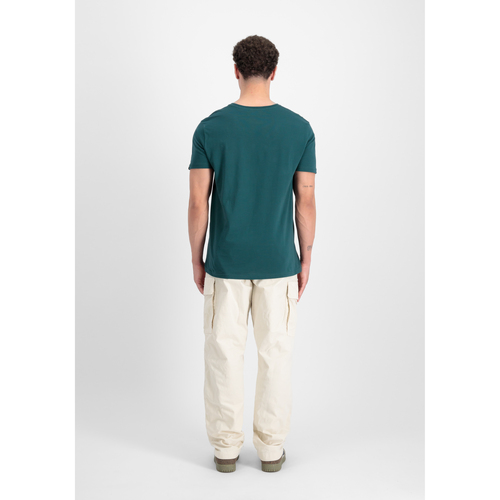 Alpha Industries Basic T Small Logo - Force Green Grün
