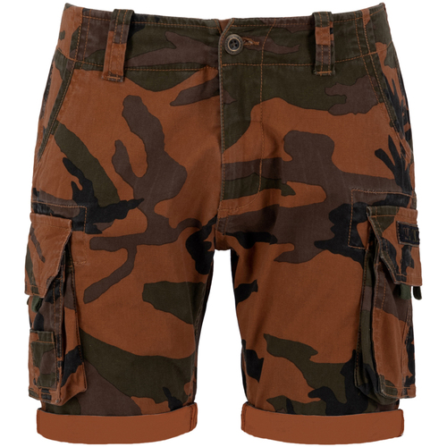 Kleidung Herren Shorts / Bermudas Alpha Crew Short Camo - burned camo Multicolor