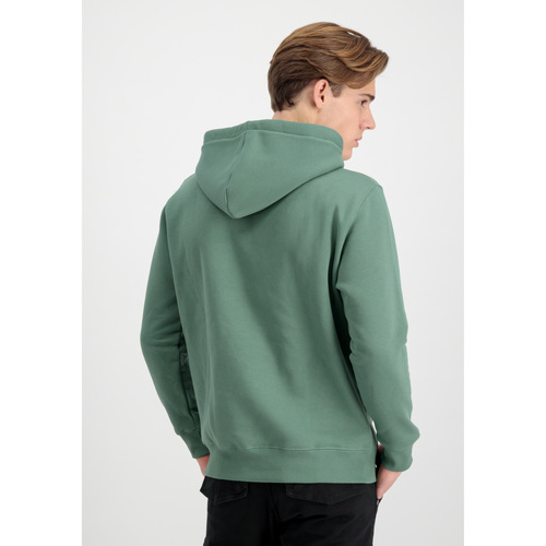 Alpha Basic Hoodie Small Logo - ivy green Grün
