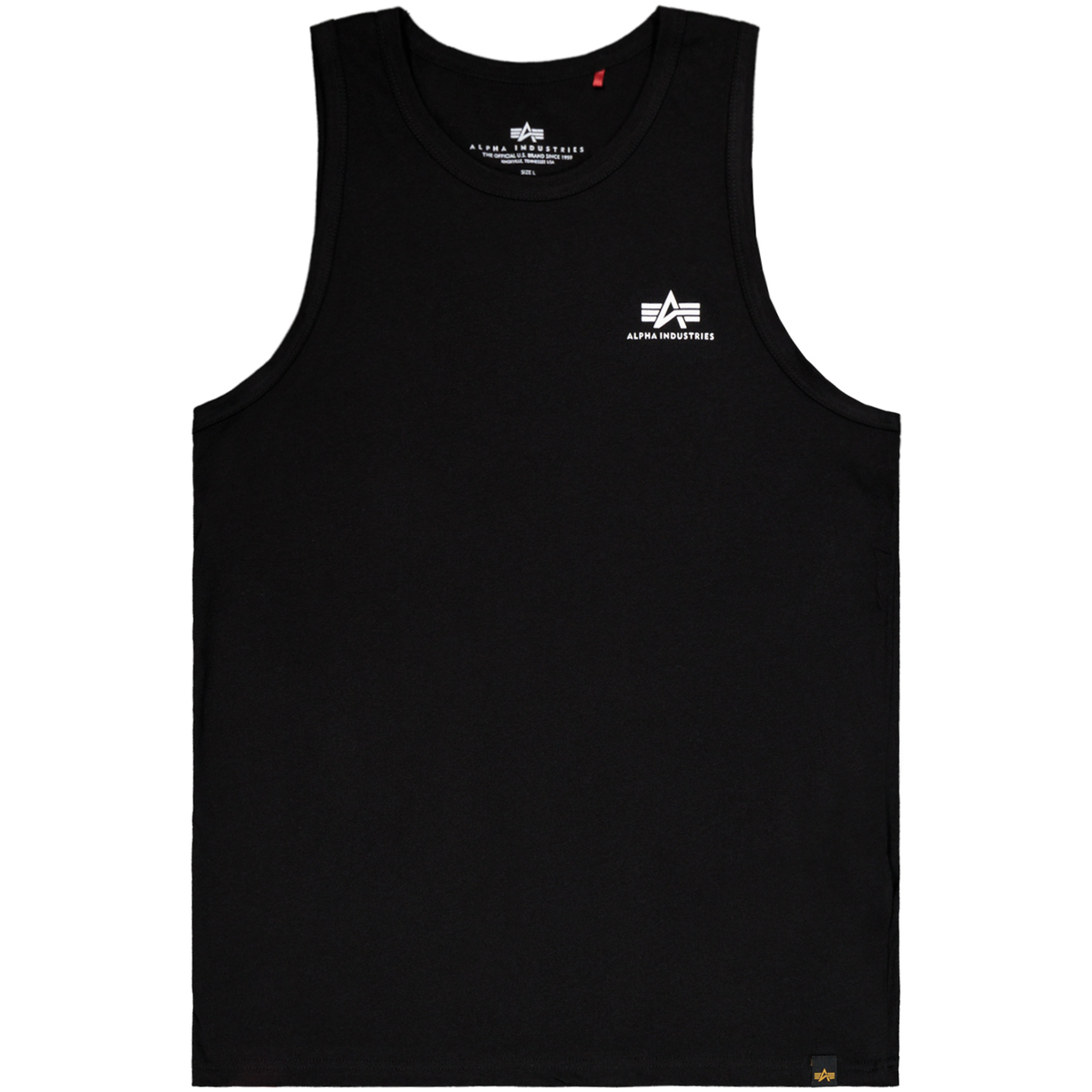 Kleidung Herren T-Shirts & Poloshirts Alpha Industries Small Logo Tank - black Schwarz