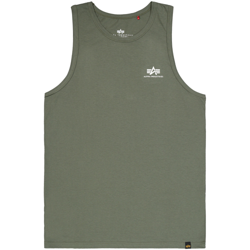 Kleidung Herren Tops Alpha Small Logo Tank - dark olive Grün