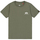 Kleidung Kinder T-Shirts & Poloshirts Alpha Industries Basic T SL Kids - dark olive Grün