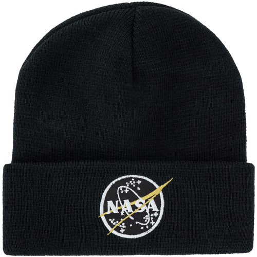 Accessoires Herren Hüte Alpha Industries Nasa Beanie - black Schwarz