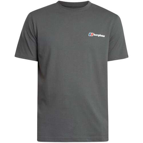 Kleidung Herren T-Shirts Berghaus T-Shirt mit gepunktetem Bergmotiv Grau