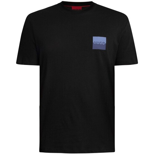 Kleidung Herren T-Shirts BOSS Dapusi T-Shirt mit Brustlogo Schwarz