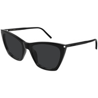 Uhren & Schmuck Sonnenbrillen Yves Saint Laurent Sonnenbrille Saint Laurent SL 214 Kate Thin 001 Schwarz