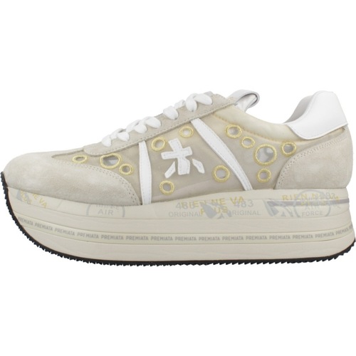 Schuhe Damen Sneaker Premiata BETH 7382 Beige