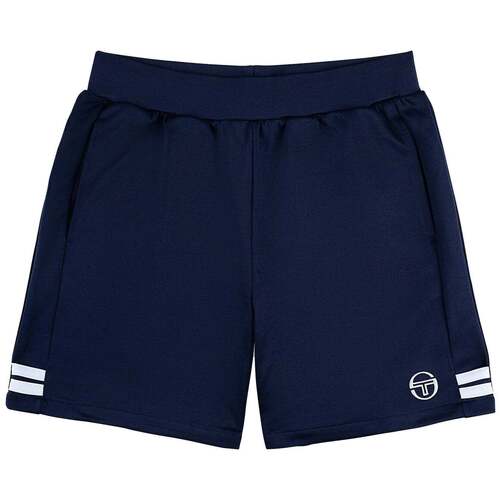 Kleidung Herren Shorts / Bermudas Sergio Tacchini New Orion Shorts Maritime Blue/White Blau
