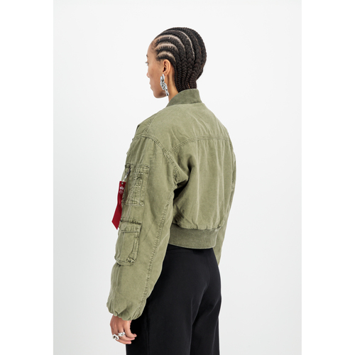 Alpha Multipocket Flight Jacket Wmn - olive Grün