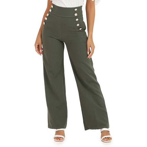 Kleidung Damen Hosen La Modeuse 18682_P53004 Kaki