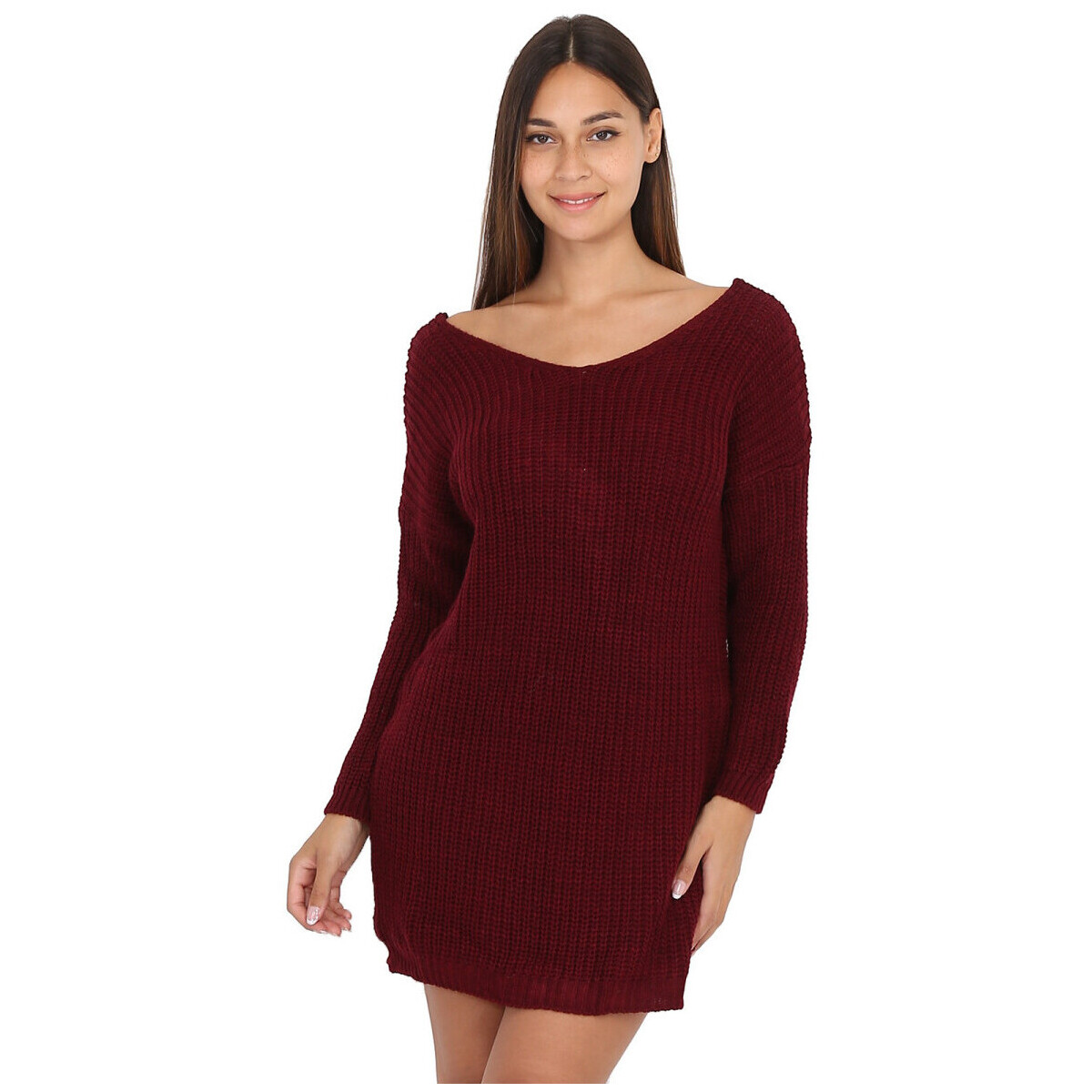 Kleidung Damen Kleider La Modeuse 19316_P54308 Bordeaux