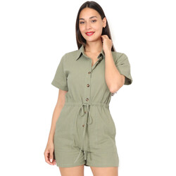 Kleidung Damen Overalls / Latzhosen La Modeuse 71364_P167775 Kaki