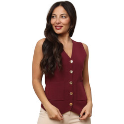 Kleidung Damen Strickjacken La Modeuse 73525_P173506 Bordeaux