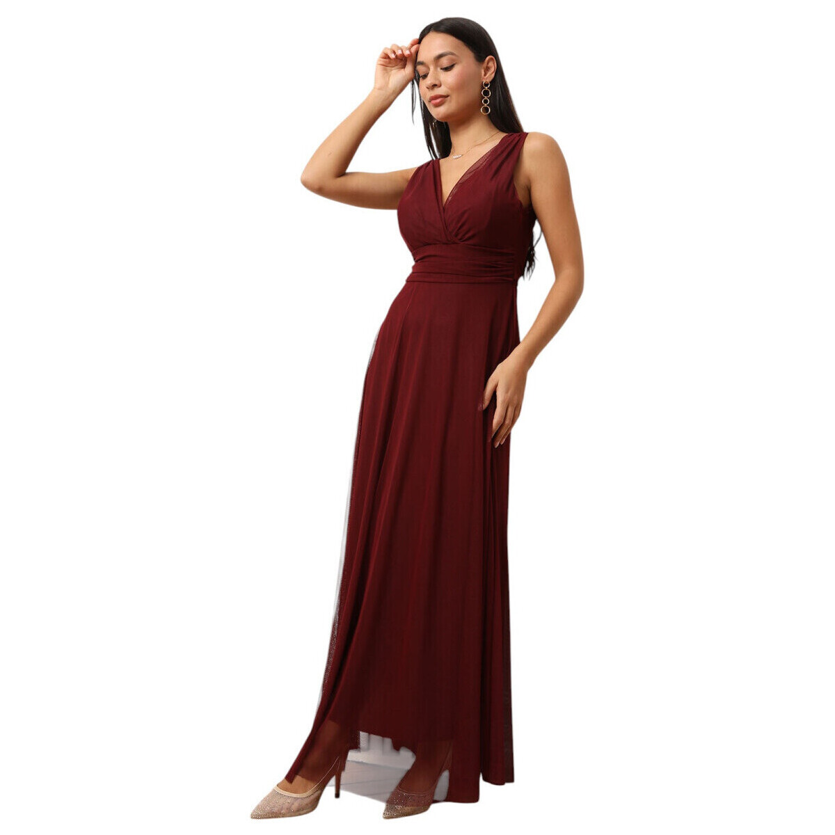 Kleidung Damen Kleider La Modeuse 74820_P176759 Bordeaux
