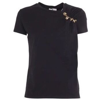 Kleidung Damen T-Shirts & Poloshirts Elisabetta Franchi MA02851E2-110 Schwarz