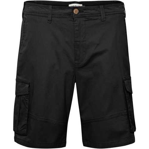 Kleidung Herren Shorts / Bermudas Solid Short  Jackjim Light Cargo SHO Schwarz