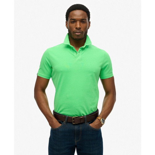 Kleidung Herren Polohemden Superdry Polo en jersey  Essential Grün