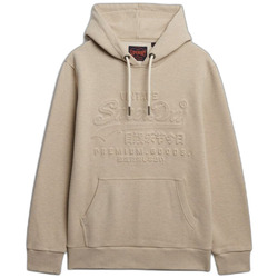 Kleidung Herren Sweatshirts Superdry Sweatshirt à capuche à logo graphique en relief Beige
