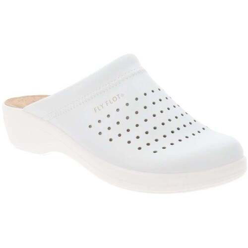 Schuhe Damen Hausschuhe Fly Flot T5047ZE Weiss