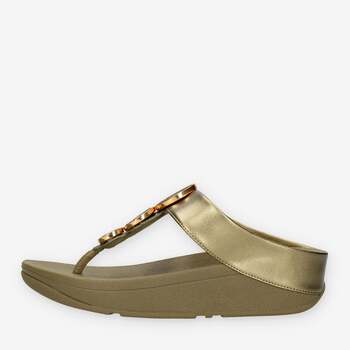Schuhe Damen Zehensandalen FitFlop HJ1-C23 Grün