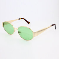 Uhren & Schmuck Sonnenbrillen Gianluca Riva Sonnenbrille GL9240 neue grüne Linse Gold