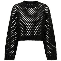 Kleidung Damen Pullover Only 15300575 SMILLA-BLACK Schwarz