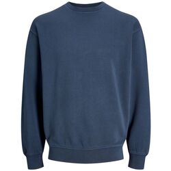 Kleidung Herren Sweatshirts Jack & Jones 12268273 CHARGE FADED CREW-MOOD INDIGO Blau