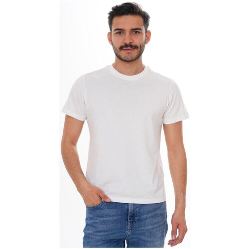 Kleidung Herren T-Shirts Basics&More BA25SMTS0000001Off_White Weiss