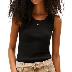Kleidung Damen Tops Tommy Hilfiger DW0DW20673-BDS Schwarz