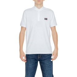 Kleidung Herren Polohemden Napapijri EBEA 2 NP0A4HPY Weiss