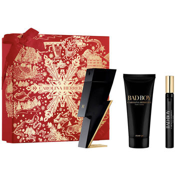 Beauty Herren Parfümsets Carolina Herrera Set Bad Boy - köln - 100ml + Gel 100ml + 10ml Set Bad Boy - cologne - 100ml + Gel 100ml + 10ml