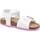 Schuhe Mädchen Sandalen / Sandaletten Geox J ADRIEL GIRL Weiss