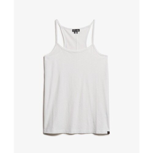 Kleidung Damen Tops Superdry Débardeur femme  Studios Strappy Weiss