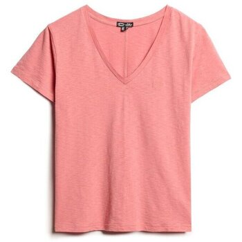 Superdry  T-Shirt T-shirt à col en V brodée femme  Slub günstig online kaufen