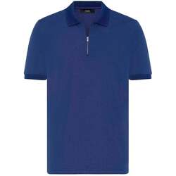 Kleidung Herren Polohemden Antioch Urion Zipper Collar Regular Fit T-Shirt Blau