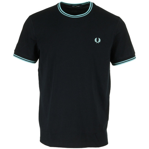 Kleidung Herren T-Shirts Fred Perry Twin Tipped T-Shirt Blau