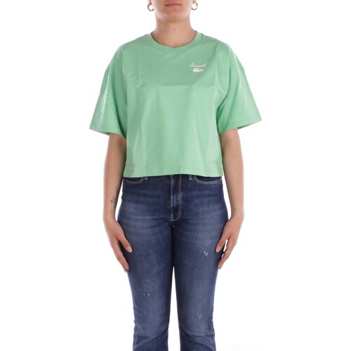 Kleidung Damen T-Shirts Lacoste TF2523 Grün