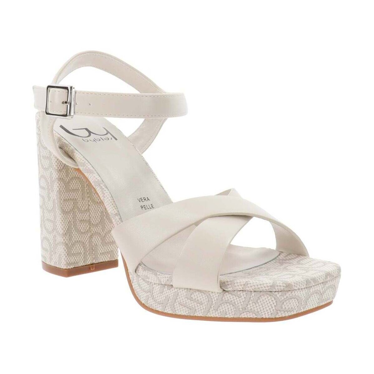 Schuhe Damen Sandalen / Sandaletten By Byblos BYSC94802LOG Weiss