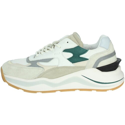 Schuhe Damen Sneaker High Date W411-FG-CO-WG Weiss